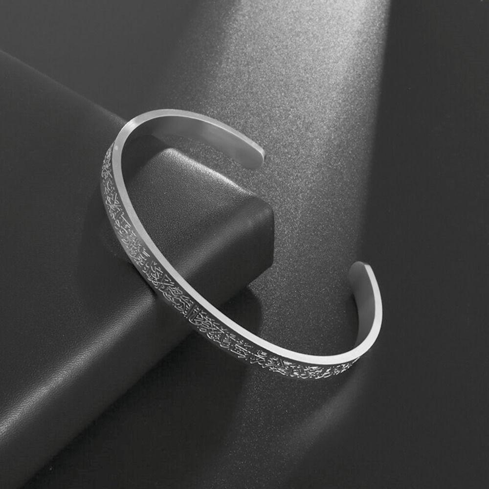 Vòng Tay Dạng Còng Bằng Thép Không Gỉ WMES15H Độc Đáo Sáng Tạo