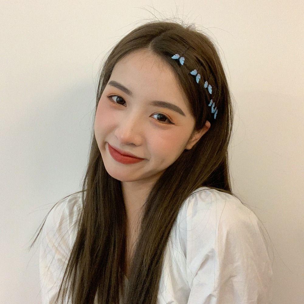 26EDIE Kẹp Tóc Hình Bướm Phong Cách Vintage Cho Cô Dâu