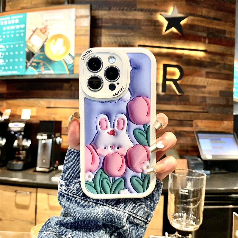 Ốp Điện Thoại Hình Thỏ Cho Vivo V2043 V2026 V2027 V2029 1901 1902 1904 1906 1938 1935 1819 1915 1723 1609 1806 1907 1811 1815 113