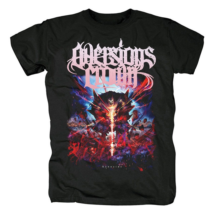 6 Thiết Kế Áo Sơ Mi Đen Hình Vương Miện 3D Kim Loại Nặng Phong Cách Punk camiseta Ván Trượt Úc Cho Nam Và Nữ