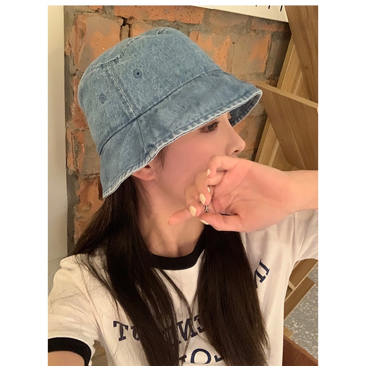 [My Head Is Not Round] Mũ Xô Mỏng Phong Cách Cao Bồi Mùa Xuân Hè Dễ Phối Đồ Cho Nữ