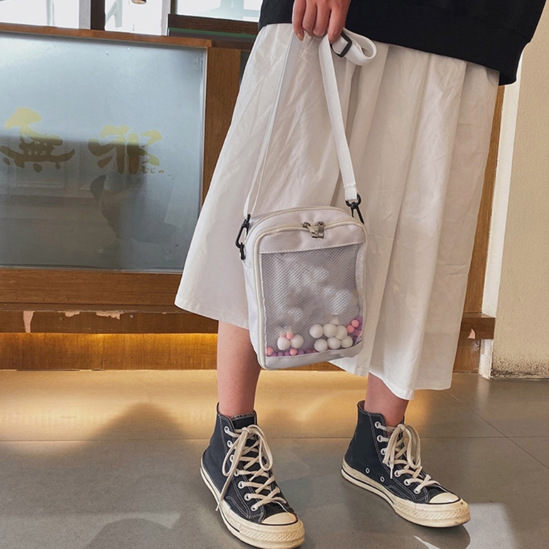 Túi Đeo Chéo Trong Suốt Phong Cách Nhật Bản