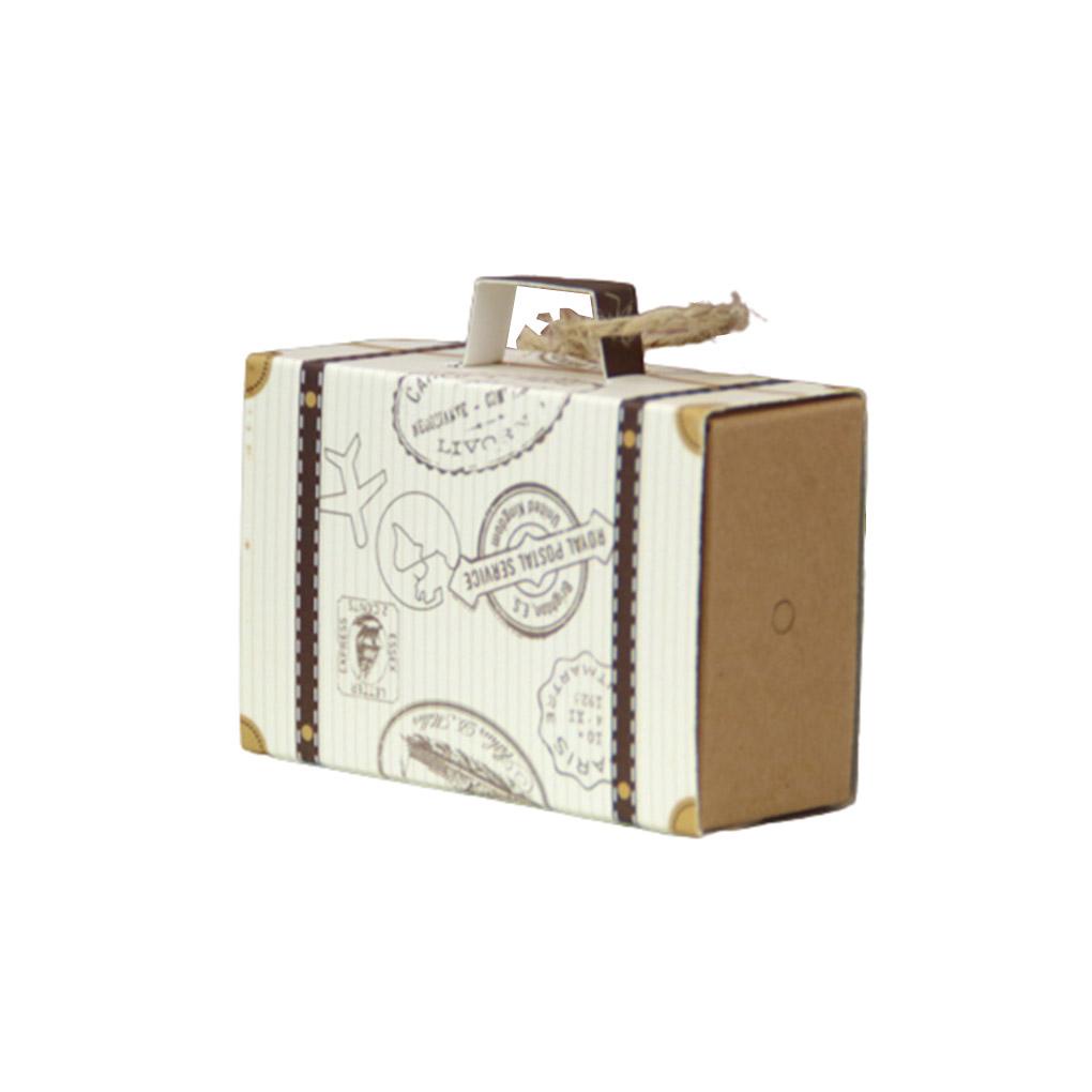 Set 50 Hộp Giấy Đựng Kẹo Hình Va Li Mini Ốp