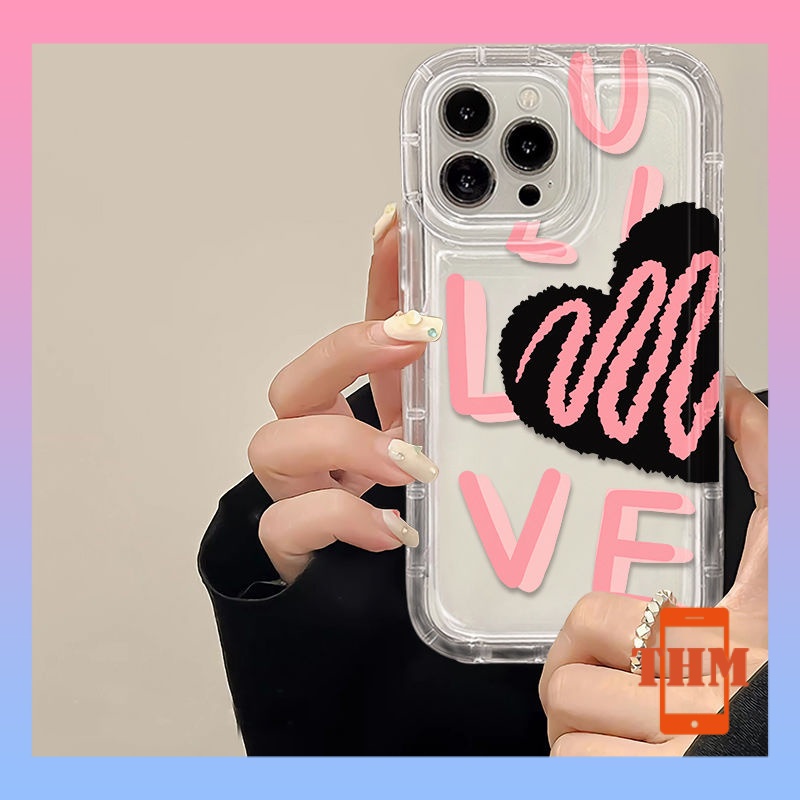 ốp lưng iphone Chữ cái tiếng Anh, túi khí, vỏ mềm trong suốt chống rơi Cho Iphone 6 / 6S / 6splus / se / 7 / 7plus / 8 / 8plus / X / xs / xsmax / 11 / 12 / 13 / 14 / Plus / Pro / Pro Max-711