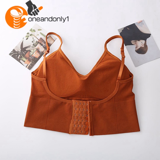 [COD] Áo Croptop Hai Dây Có Đệm Ngực Hình Chữ U Cỡ Lớn