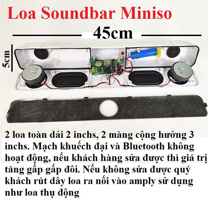 1 cái Loa thanh Soundbar giải phóng tồn kho các loại