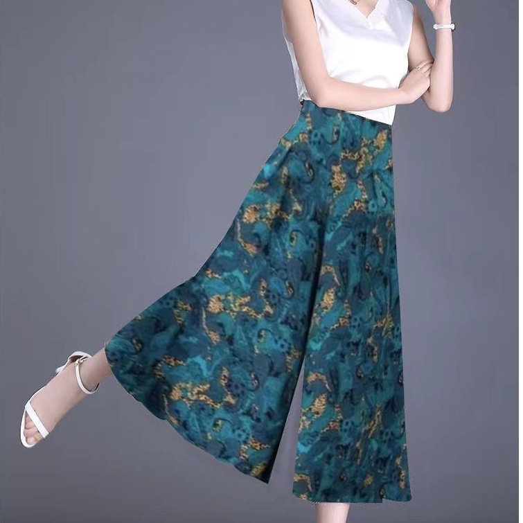 Quần Culottes Ống Rộng Phong Cách Phương Tây Thời Trang Mùa Hè Hàng Mới 2023
