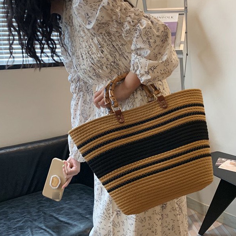 Túi Xách Rơm Dệt Thời Trang Thường Ngày Cho Nữ