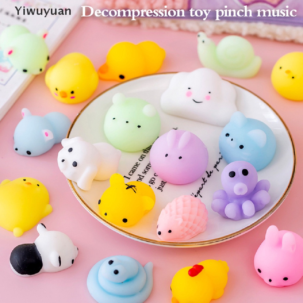 < Yiwuyuan > Đồ Chơi Mochi Mềm Hình Động Vật Đáng Yêu Giảm Căng Thẳng Cho Người Lớn Giảm Căng Thẳng