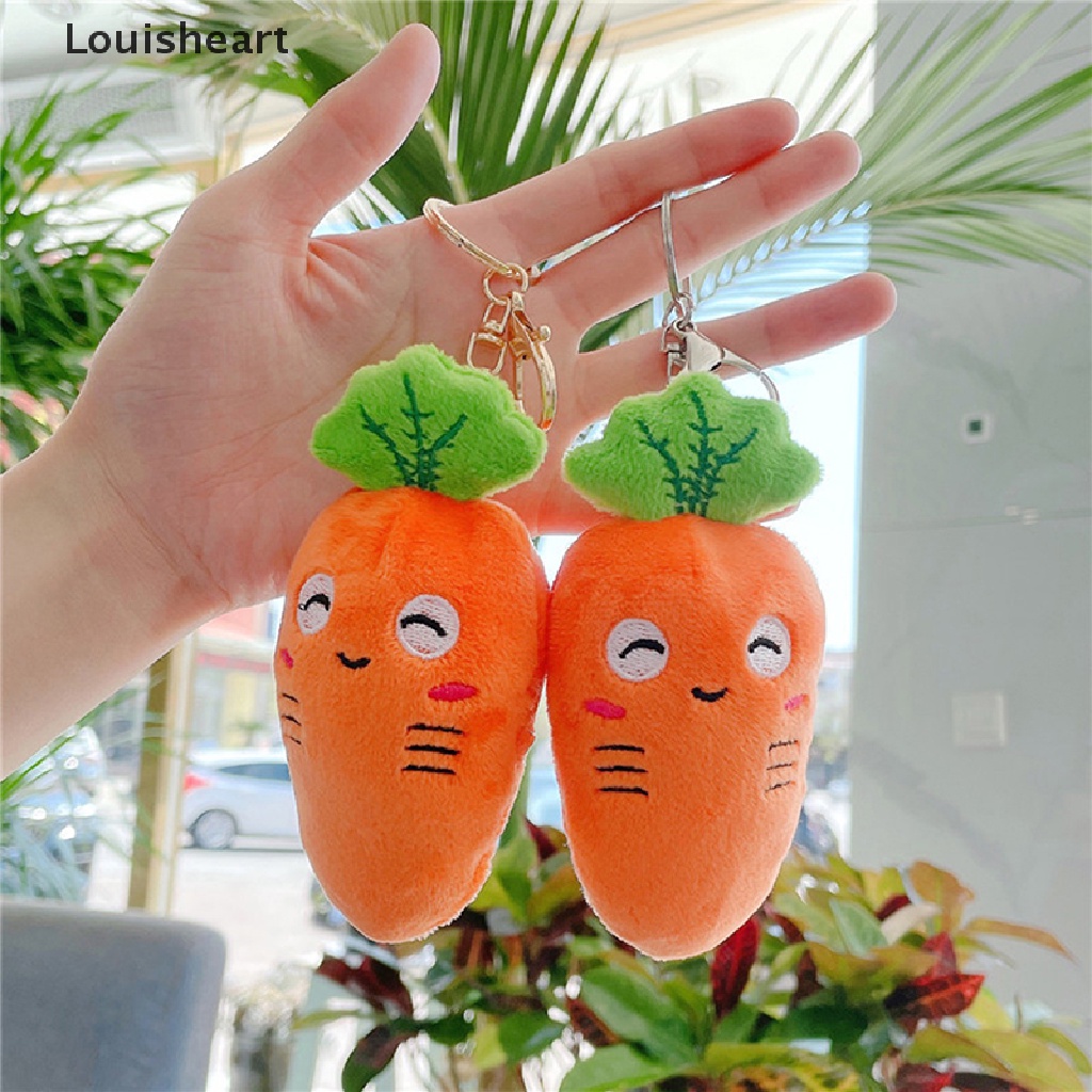Louisheart Móc Khóa Hình Củ Cà Rốt Nhồi Bông Ngộ Nghĩnh