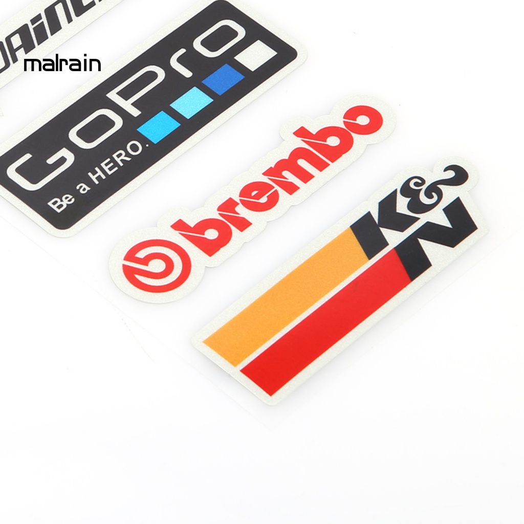 Set 5 Miếng Dán Trang Trí Mũ Bảo Hiểm / Xe Máy Thông Dụng