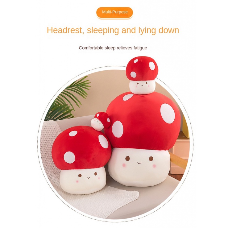 Gối Ôm Nhồi Bông Hình Cây Nấm Dễ Thương