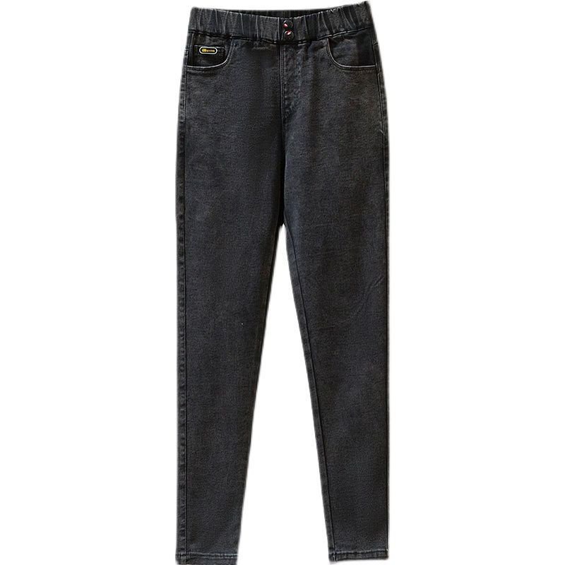 Quần Legging Lưng Cao Giả Jean Lót Lông Cừu Ấm Áp Thời Trang Thu Đông Cho Nữ Có Size Lớn