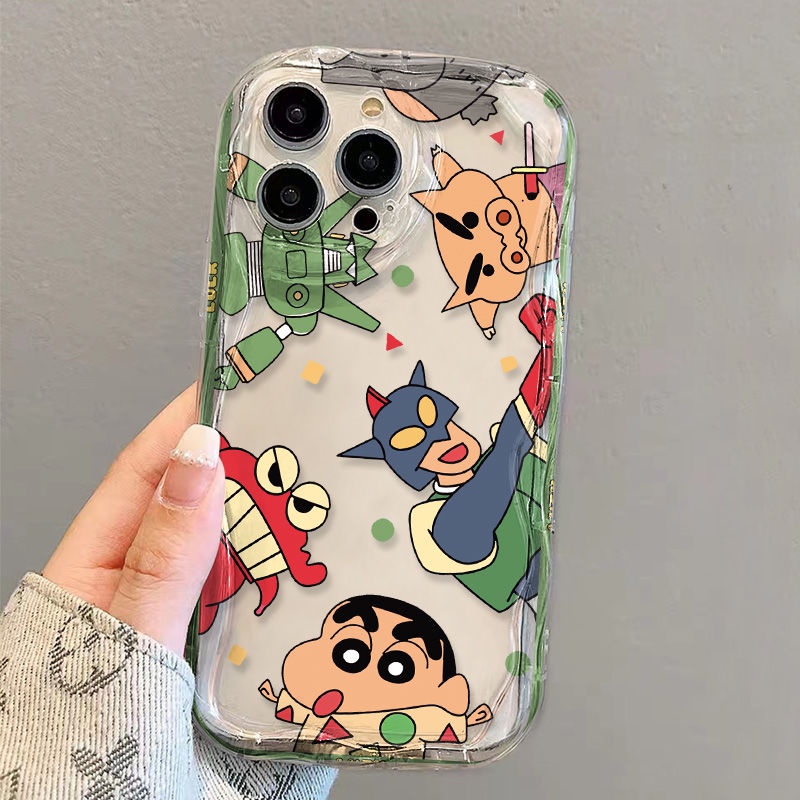 ✅Ốp Điện Thoại Mềm Trong Suốt Chống Sốc In Hình Shin-Chan Cho iPhone14 / 13promax 12 / 11 7 / 8p xs / r