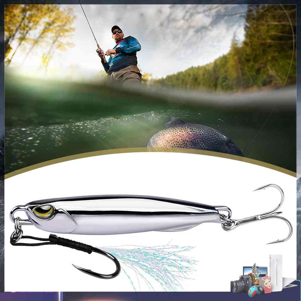 Mồi Câu Cá Giả Bằng Sắt Mạ Điện Tiện Dụng