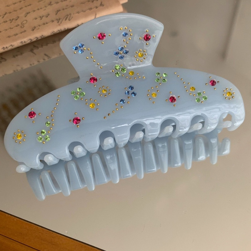 Kẹp Càng Cua Tạo Kiểu Tóc Xoăn Dày Hình Cá Mập Bằng Acrylic Kiểu Hàn Quốc Cho Nữ