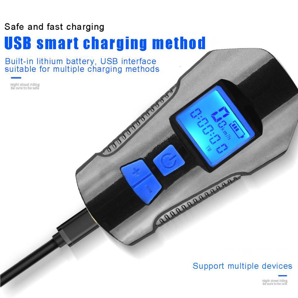 Còi Xe Đạp Leo Núi Chống Thấm Nước Tích Hợp Đèn Pin Tiện Dụng