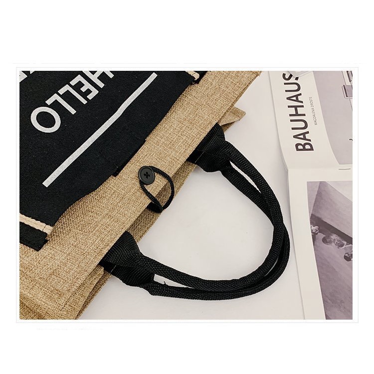 Túi Xách Nữ Vải Lanh Phong Cách retro Mới-AA1067