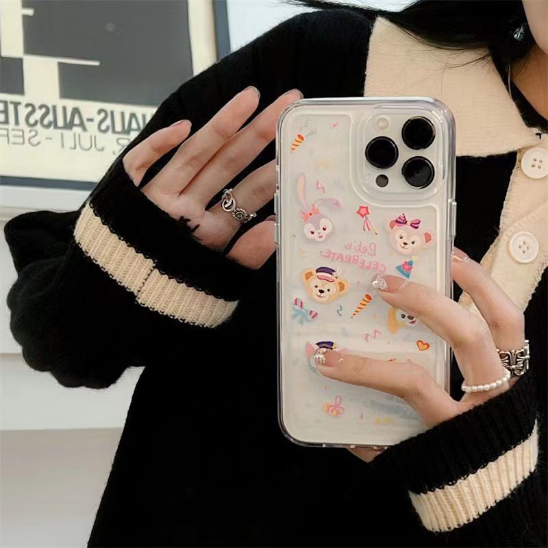 ✅Ốp Điện Thoại Mềm Hình Hoạt Họa Màu Trong Suốt ZQ9T Cho Apple iPhone 14 13Promax 12pro 13