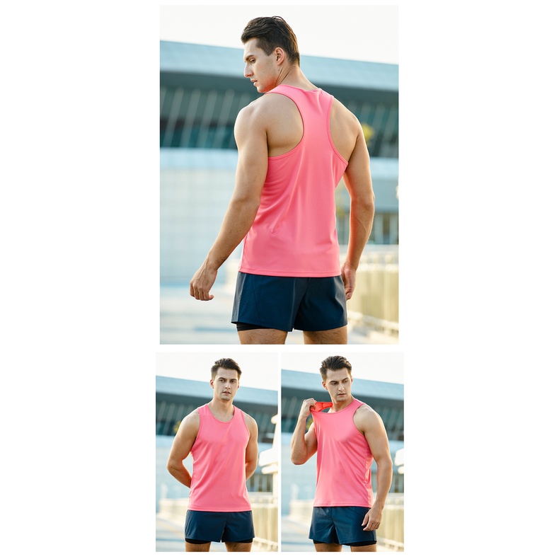 Áo ba lỗ thể thao nhanh khô dáng rộng thời trang hè cho nam