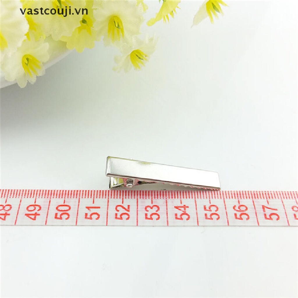 Set 50 Kẹp Tóc Kim Loại Màu Bạc Thời Trang