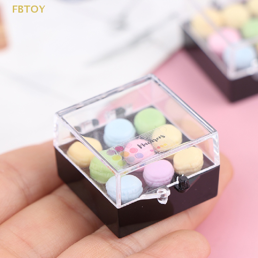 1 Bộ Mô Hình Bánh Macaroon Tỉ Lệ 1: 12 Trang Trí Nhà Búp Bê