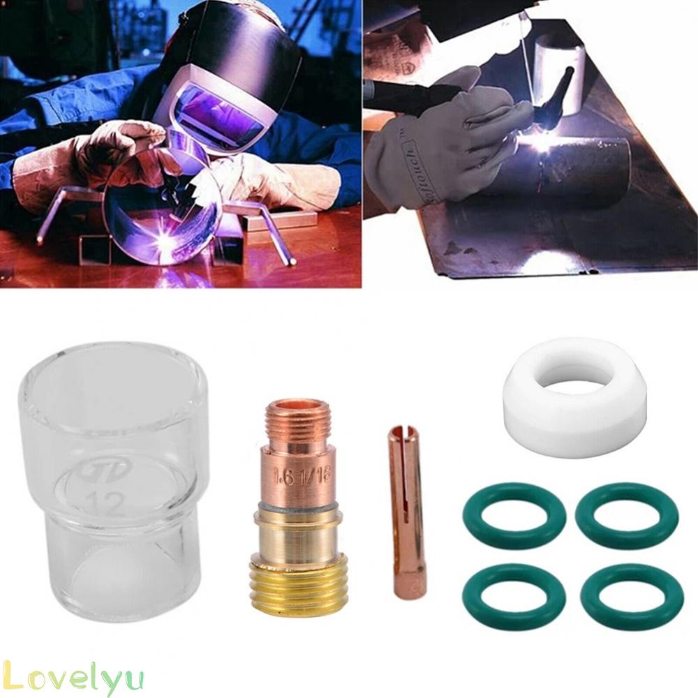 ⭐ Hot Sale ⭐8Pcs Kit Torch TIG Welding Stubby Gas Lens #12 Torch Cup O Rings For WP-17/18/26