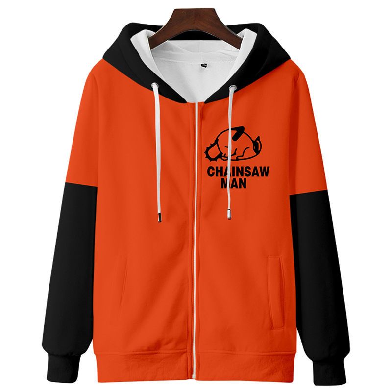 Áo Khoác Hoodie hip hop Tay Dài Có Khóa Kéo In Hình Dấu Chân Mèo anime Thời Trang Đường Phố Cho Nam Và Nữ * *