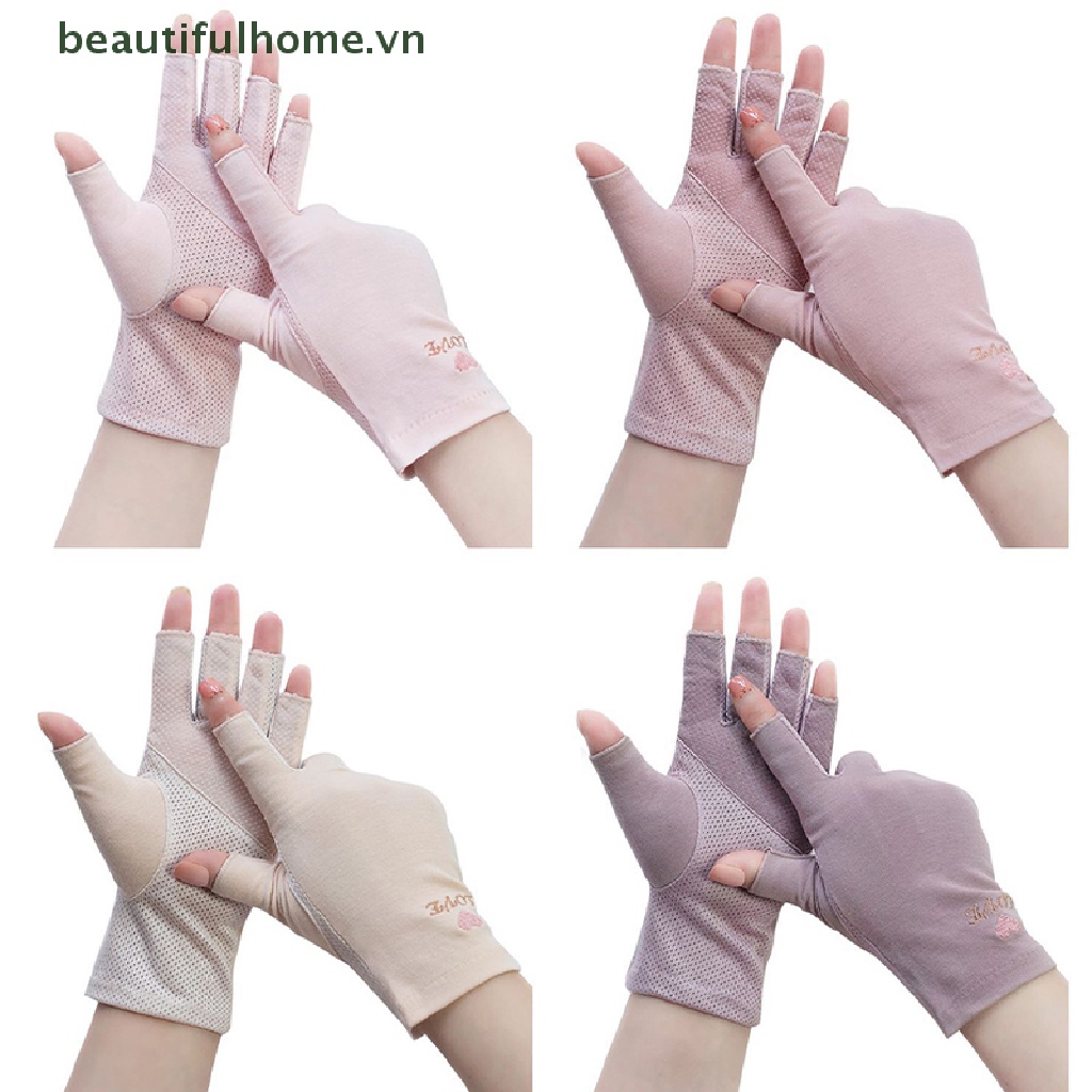 1 Đôi Găng Tay Chống Tia UV Bảo Vệ Móng Tiện Dụng