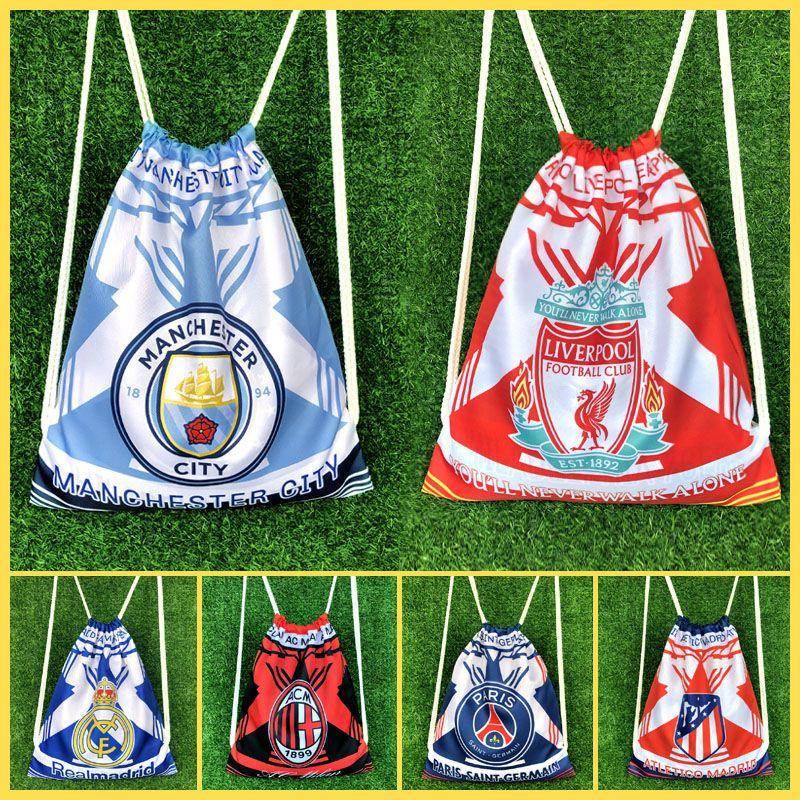 Ba Lô Rút Dây In Logo Barcelona Manchester United Paris Chelsea