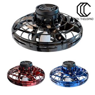 ☼UFO Fingertip Gyro Hand Operated Flying Fidget Spinner Infrared Induction Toy