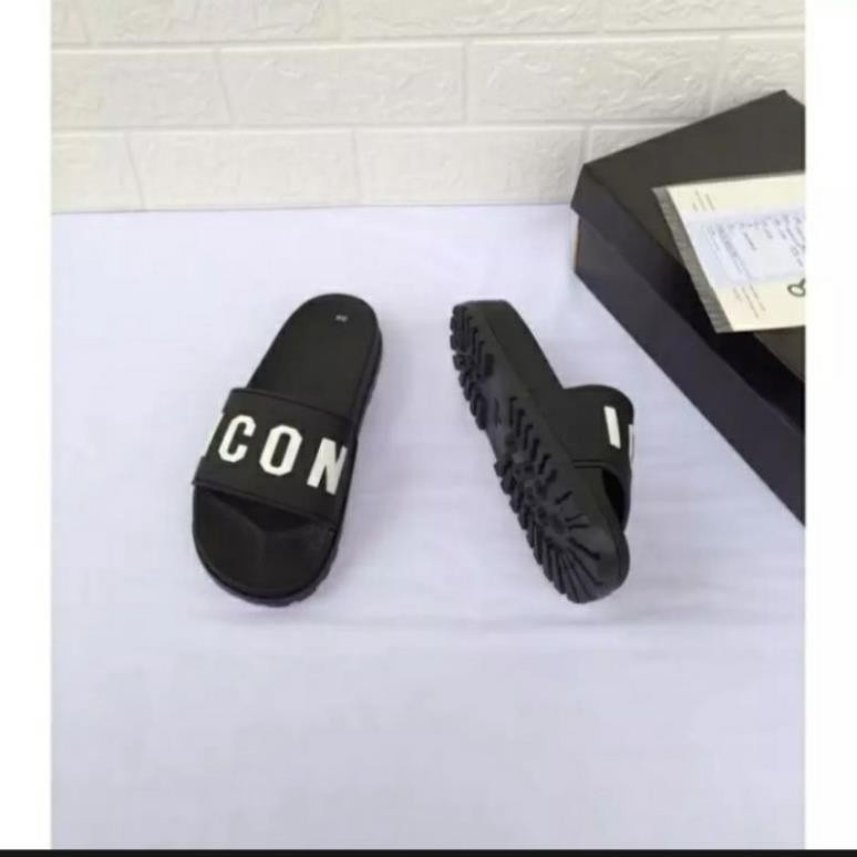 Dép thời trang nam quai ngang icon đế cao 4 cm mang êm chân mẫu