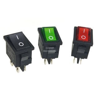 Công tắc đèn 4 chân 15 * 21mm kcd1-104 6a 250v