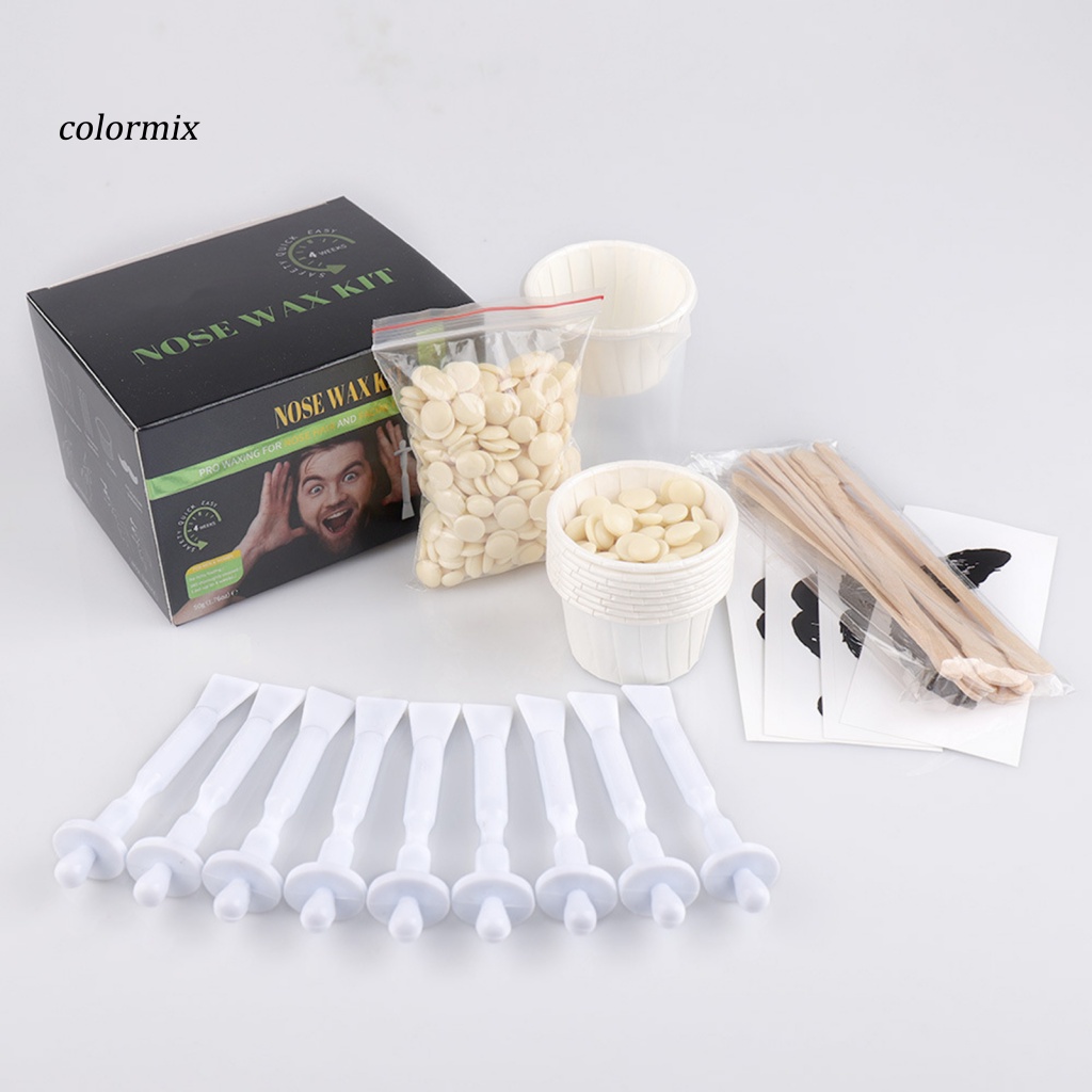 1 Set Rich Accessories Nose Hair Remove Kit Home Supply Hot Film Hard Wax Bean Nose Hair Plucking Tools Easy Operation