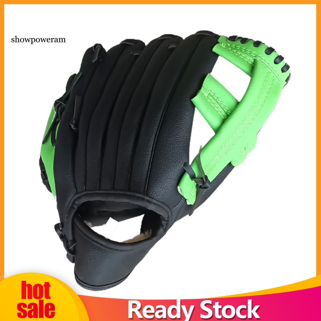1 Găng Tay Bóng Chày Bằng Da Giả Dày Dặn Chống Sốc Chống Va Đập Cho Người Lớn Trẻ Em
