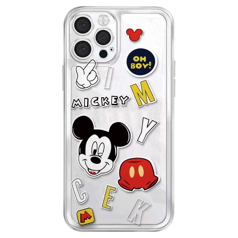 ✅Ốp Điện Thoại Mềm Màu Trong Suốt Hình Chuột Mickey Minnie Cho iPhone14ProMax 13 / x F8YQ