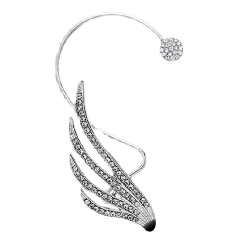 King Bông Tai Dạng Móc Kẹp Đính Đá Không Cần Khoan Lỗ Cho Nữ