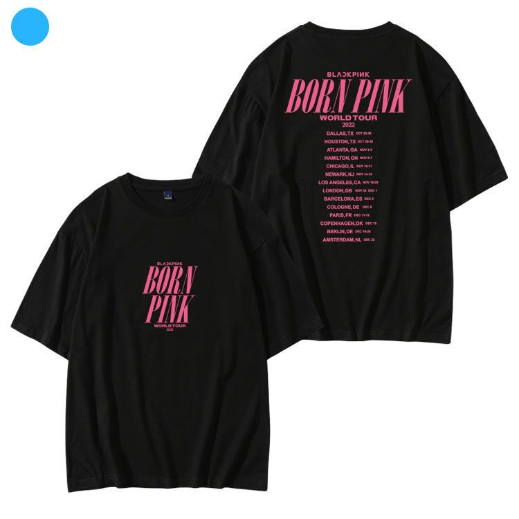 Áo phông BLACKPINK BORN PINK World Tour JISOO JENNIE ROSÉ LISA Dallas