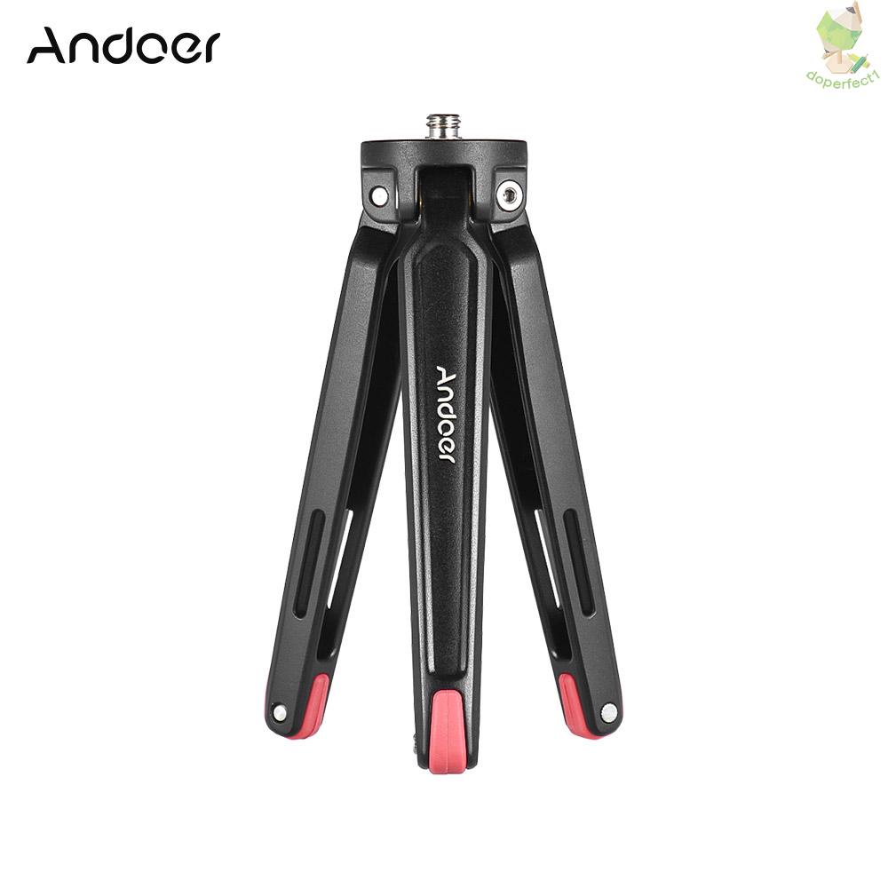 Andoer Mini Handheld Travel Desktop Tripod Camera Stand Holder Aluminum Alloy 11Lbs Load Capacity for DSLR Smartphone Ac   Came-6.5