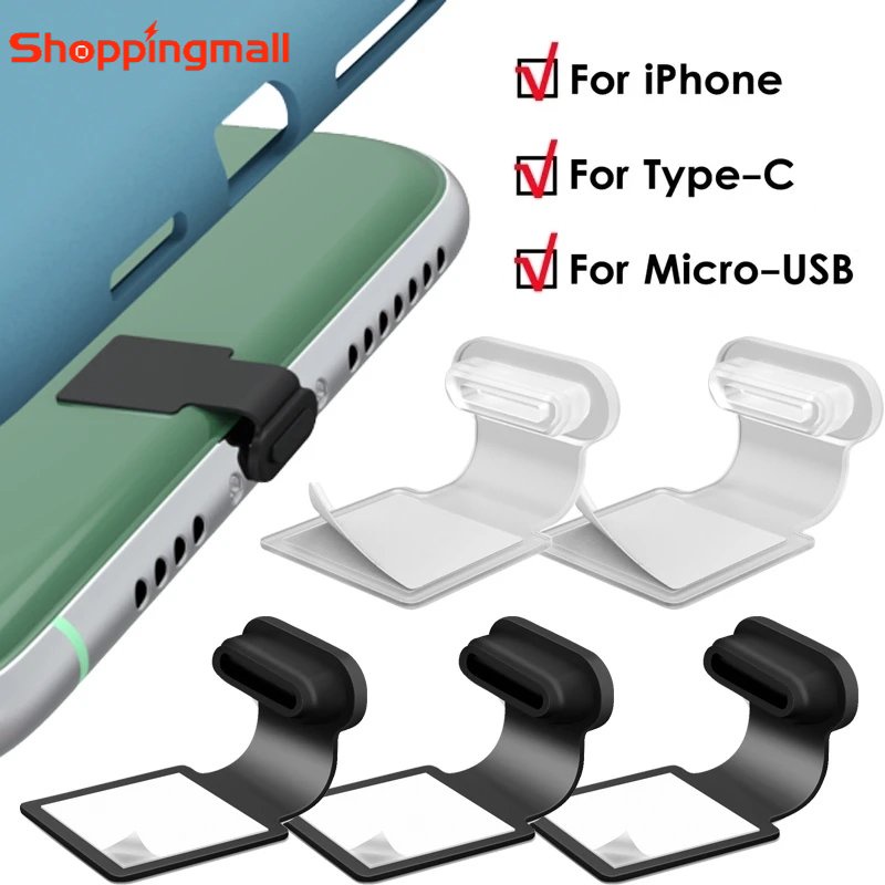 Ốp Điện Thoại Silicone Chống Bụi Chống Mất Cổng Sạc / Type C Cổng Micro USB