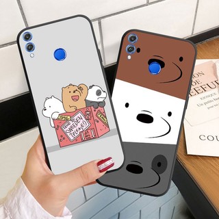 Ốp lưng silicone hình con gấu cho huawei honor 7s 8x 8a 8c 8s