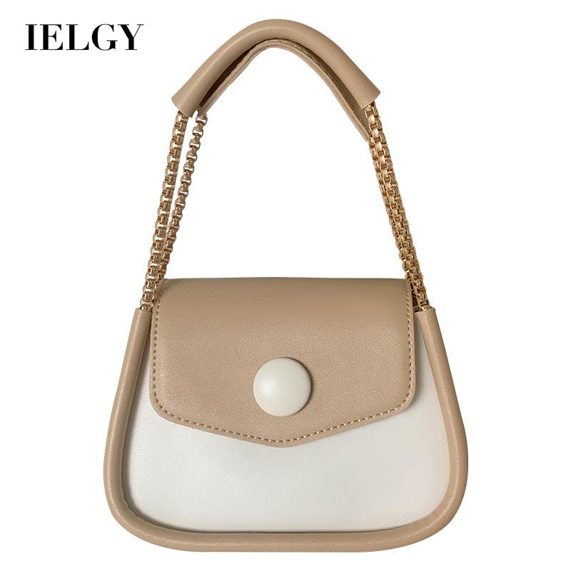 Ielgy Túi Đeo Vai Nhỏ Nhắn Kết Cấu niche Màu Tương Phản retro Dễ Thương Cho Nữ