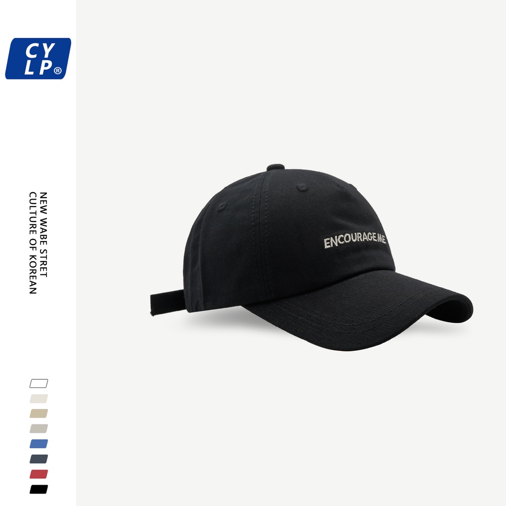 Mũ Lưỡi Trai Mềm Thêu Chữ Phong Cách Hàn Quốc Thời Trang Xuân Hè Cho Cặp Đôi