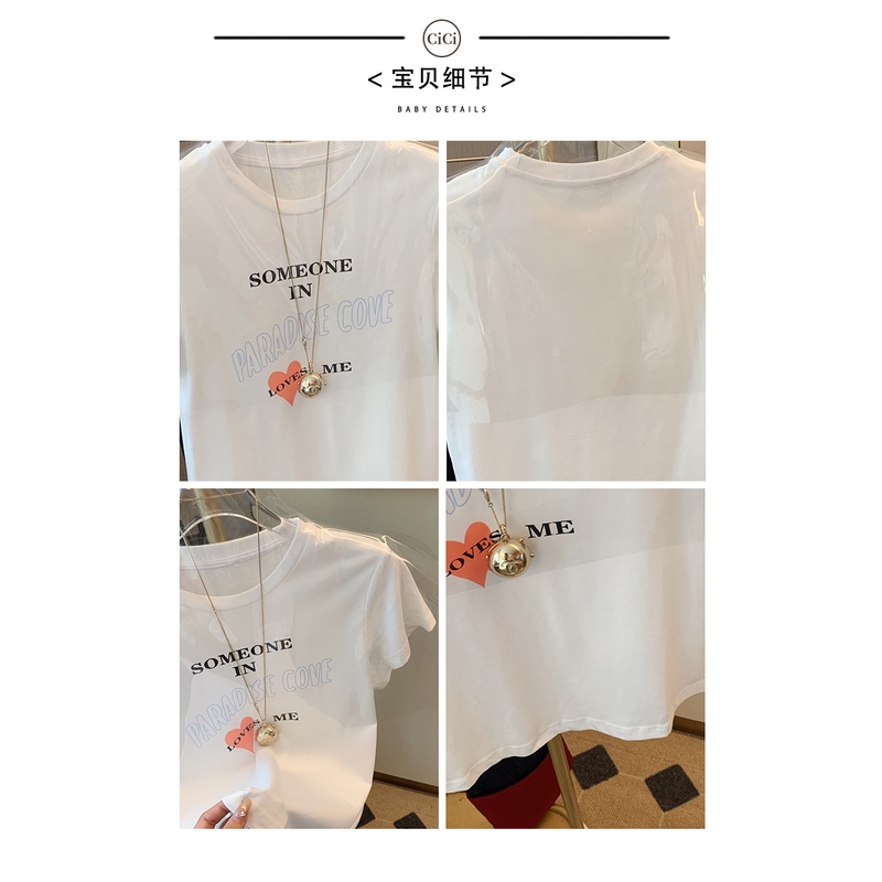 Nrvp [Hàng Có Sẵn] Áo Thun Cotton Tay Ngắn Dáng Ôm In Hình Đồ Họa Độc Đáo Thời Trang Đường Phố Hàn Quốc Dành Cho Bạn Nữ