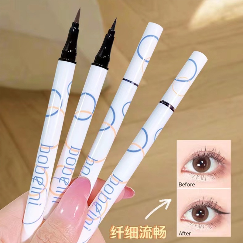 Bút Kẻ Mắt Dạng Lỏng Màu Đen / Nâu Chống Thấm Nước Lâu Trôi Không Gây Chóng Mặt Nhanh Khô