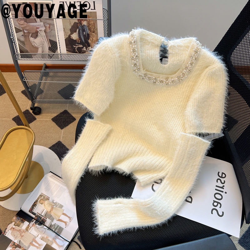 Áo Sweater Dáng Ngắn Tay Tháo Rời Được Mẫu Mới Năm 2023 Xuân Thu Đông Nguyên Chất Cho Nữ
