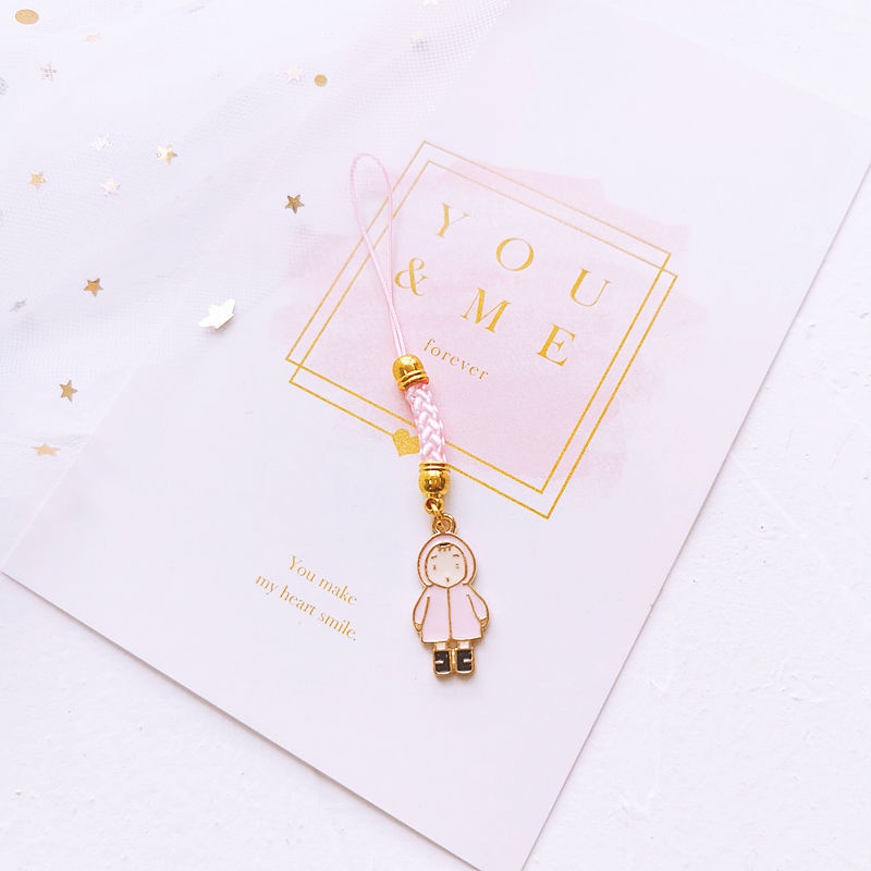 Dây Đeo Điện Thoại / Áo Mưa Họa Tiết Hoạt Hình Dễ Thương Chống Thất Lạc Tiện Dụng Cho Xiaomei