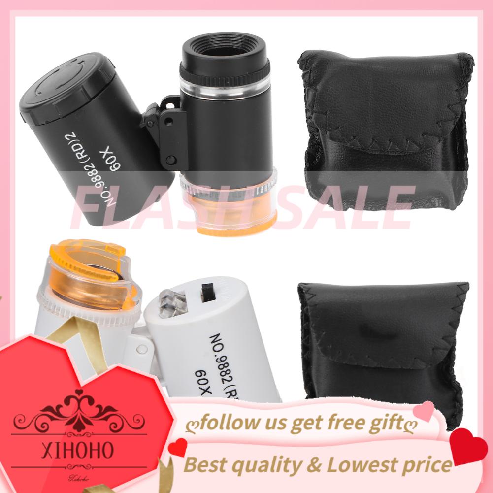 Xihoho 60X Mini Magnification Magnifier Portable Jewellery Cash Magnifier Detector