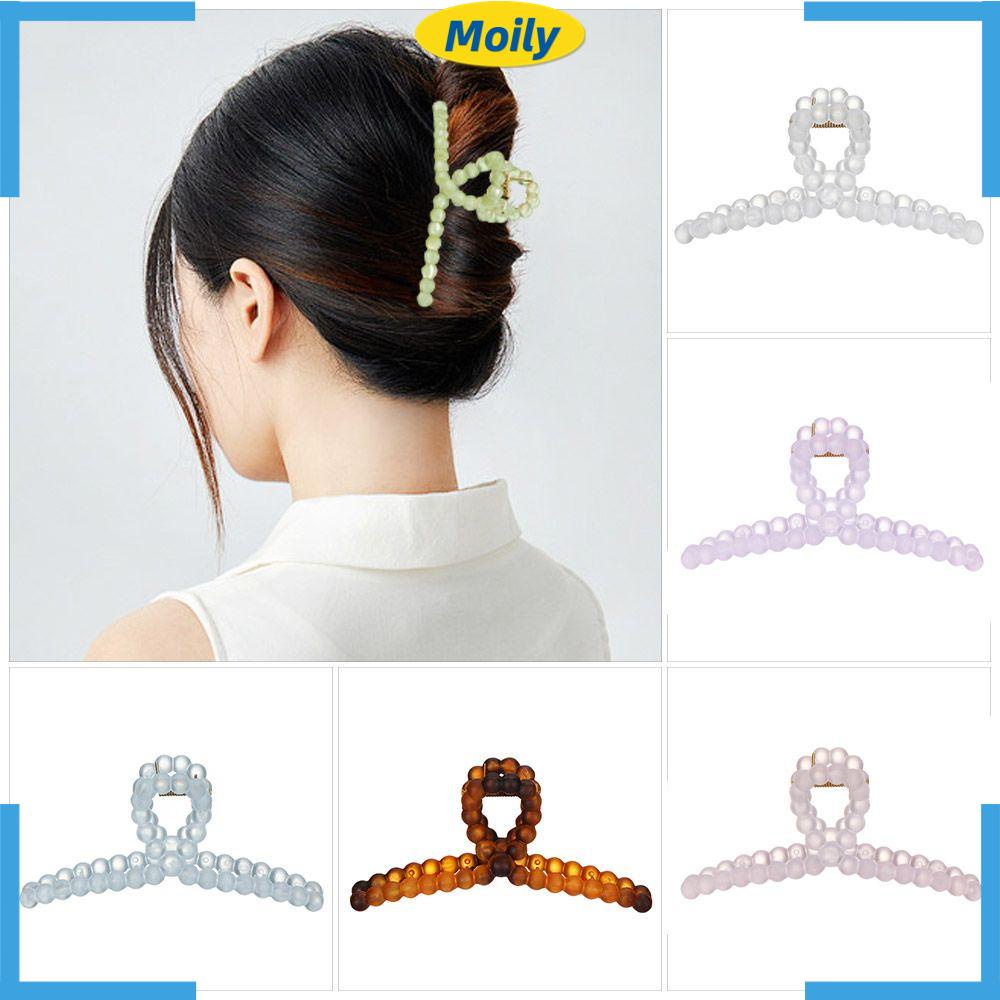 Kẹp tóc càng cua trong suốt thời trang thanh lịch cho nữ