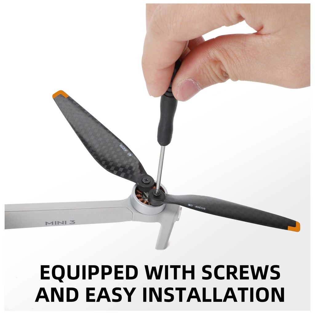 Set 4 / 8 Cánh Quạt Bằng Sợi Carbon Kèm Tua Vít Thay Thế Cho DJI Mini 3 Drone